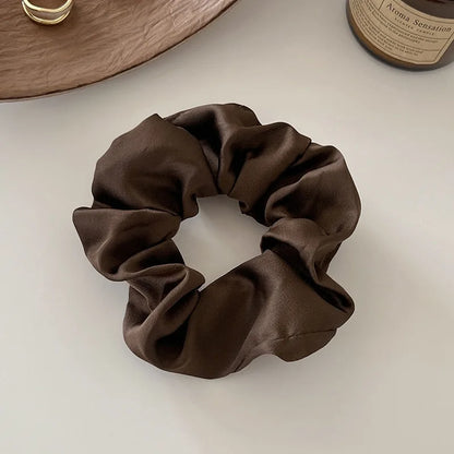 French Satin Large Scrunchies