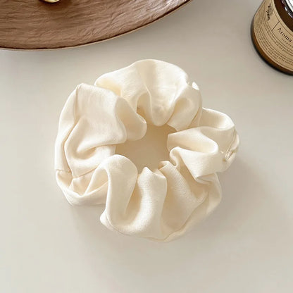 French Satin Large Scrunchies